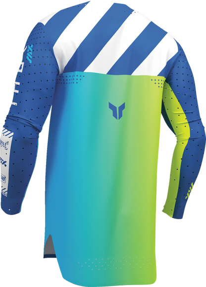 Blue THOR Sportmode Synth Jersey in XL size, lightweight cycling jersey with breathable fabric and sporty design.