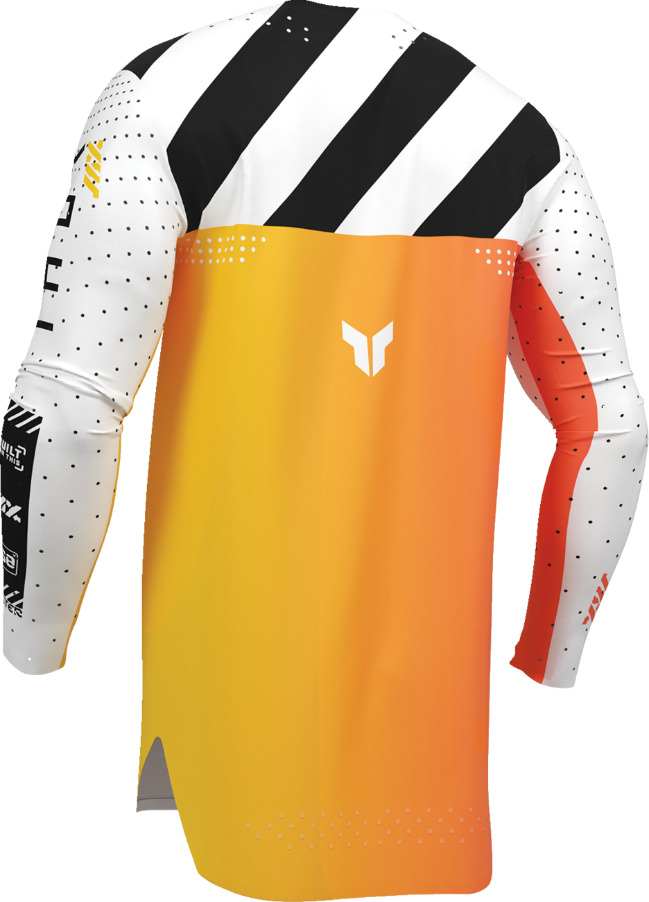 White THOR Sportmode Synth Jersey in 2XL size, featuring sleek design and breathable fabric for motocross riding.