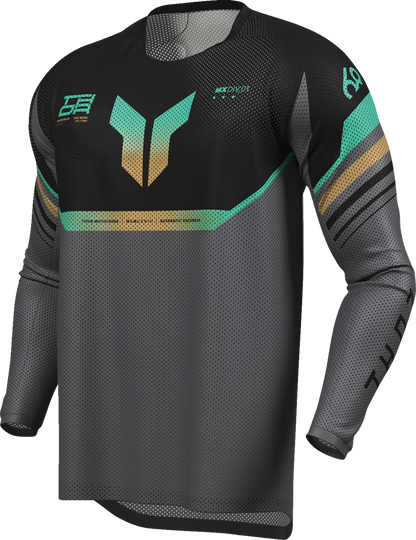 THOR, THOR Launchmode Air Raptor Jersey Large Black/Charcoal - Part Number 2910-8432
