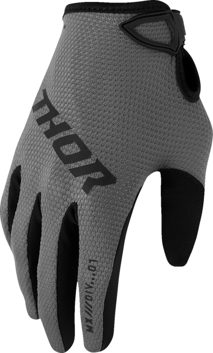 THOR, THOR Women's Ridemode Static Gloves - Gray, Small (Part Number 3331-0300)