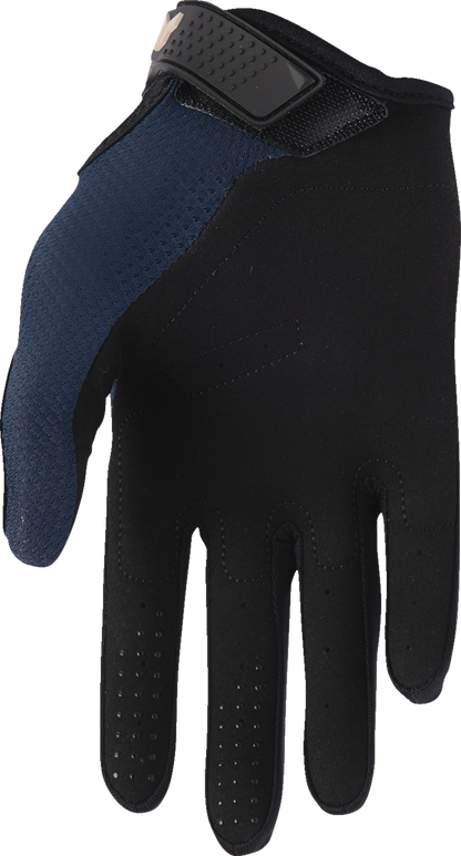 THOR Women's Ridemode Static Gloves in Midnight, size Medium, featuring black protective motorcycle glove design
