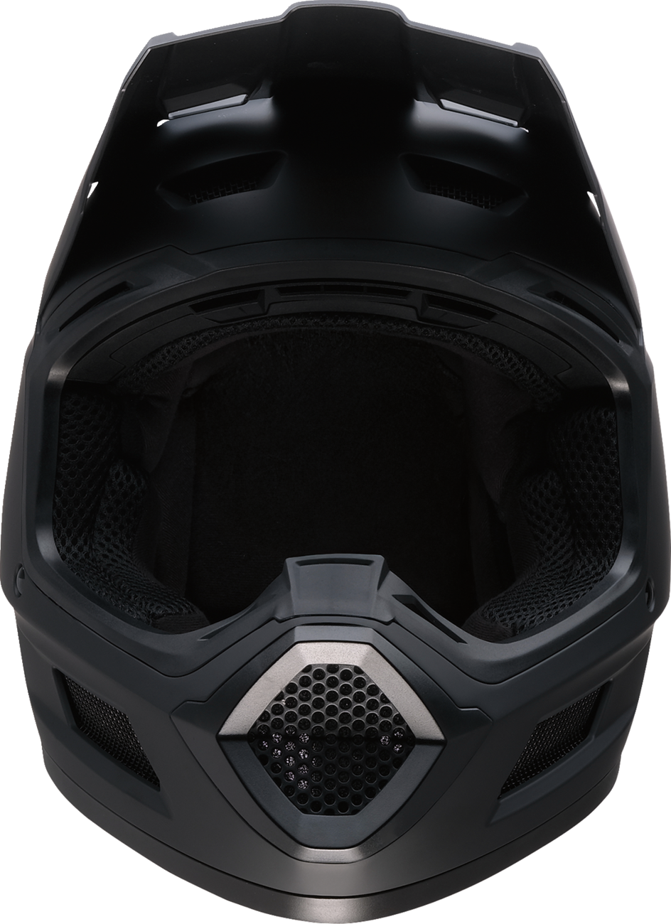 Z1R Youth Dirt Maxx Helmet in matte black with large size, off-road motorcycle helmet designed for kids' dirt biking adventures.