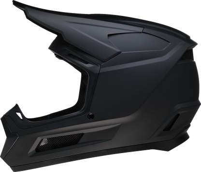 Z1R Youth Dirt Maxx helmet in matte black, large size, off-road motorcycle helmet for kids with ventilation and secure fit.