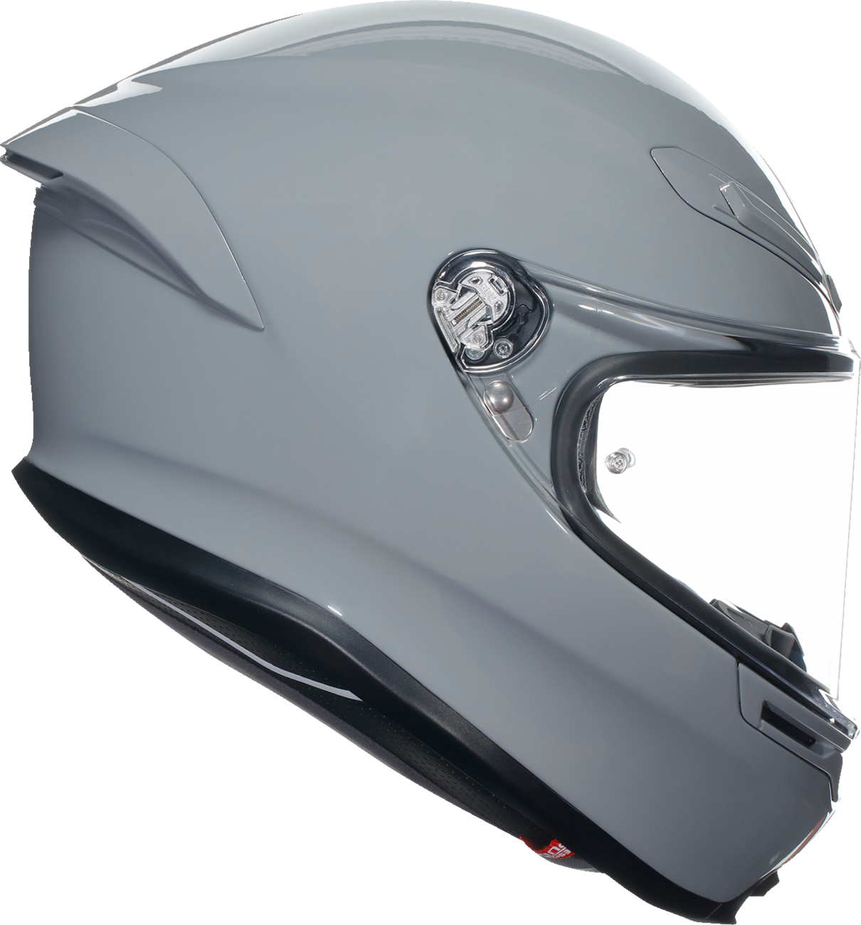 AGV K6 S Helmet in Nardo Gray – Small, Carbon-Aramid Fiber Shell with Advanced Ventilation and Safety Features