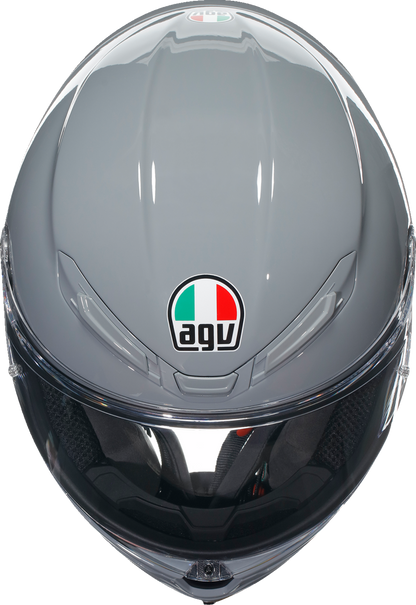 AGV K6 S Helmet Nardo Gray Medium Part 2118395016012M – Lightweight, Aerodynamic Motorcycle Helmet with Advanced Ventilation and Safety Features