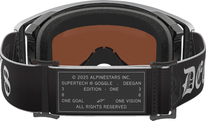Alpinestars Supertech Goggle Deegan 38 XXV with silver mirror lens, motocross goggles for racing and off-road riding.