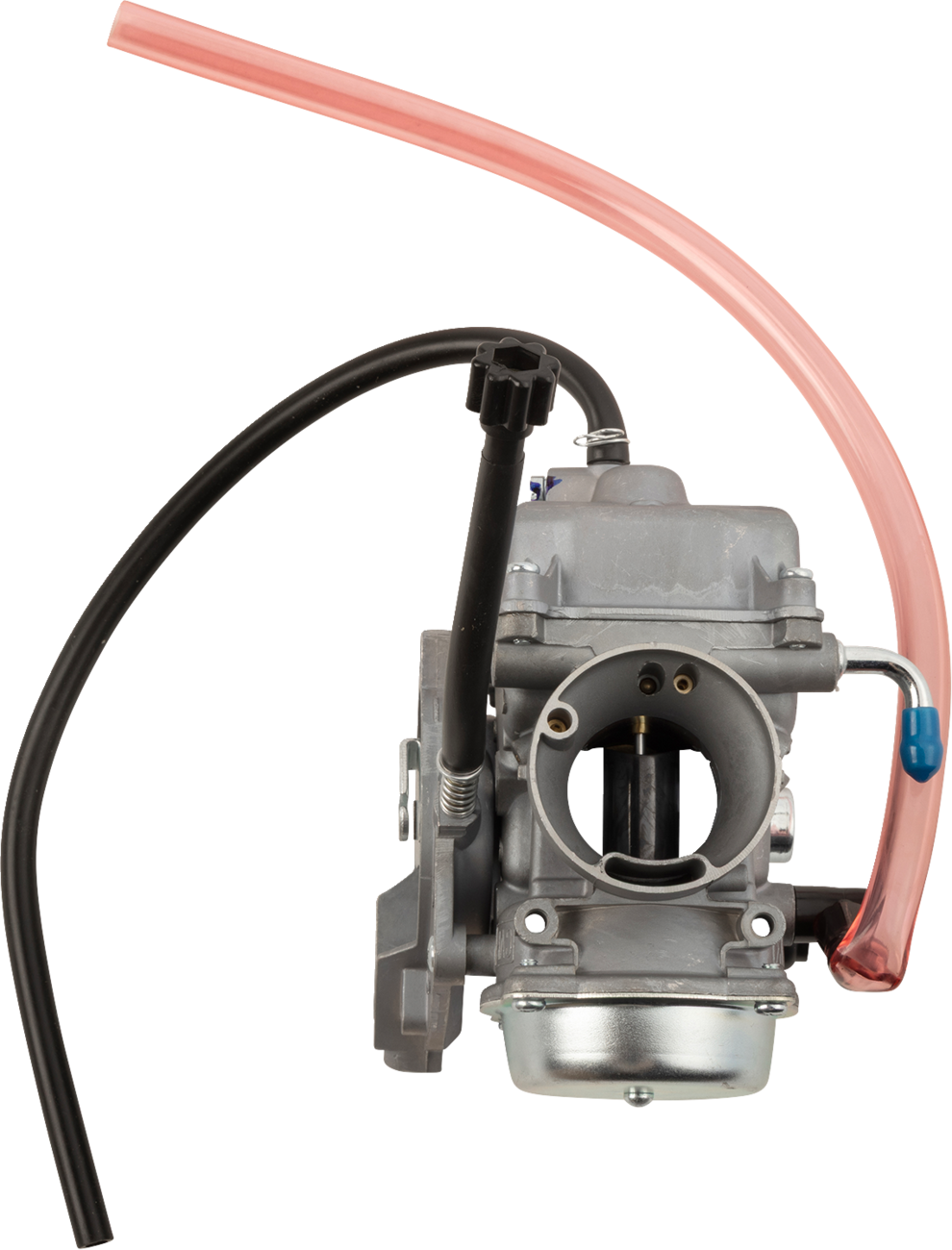 MOOSE OFFROAD replacement carburetor for Kawasaki 600-1121-PU, showing the detailed metal component with hoses and fittings