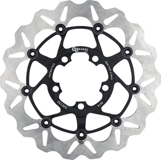 GBRAKES Front GBDU040 Brake Rotor for Sportbikes and V-Twin Cruisers