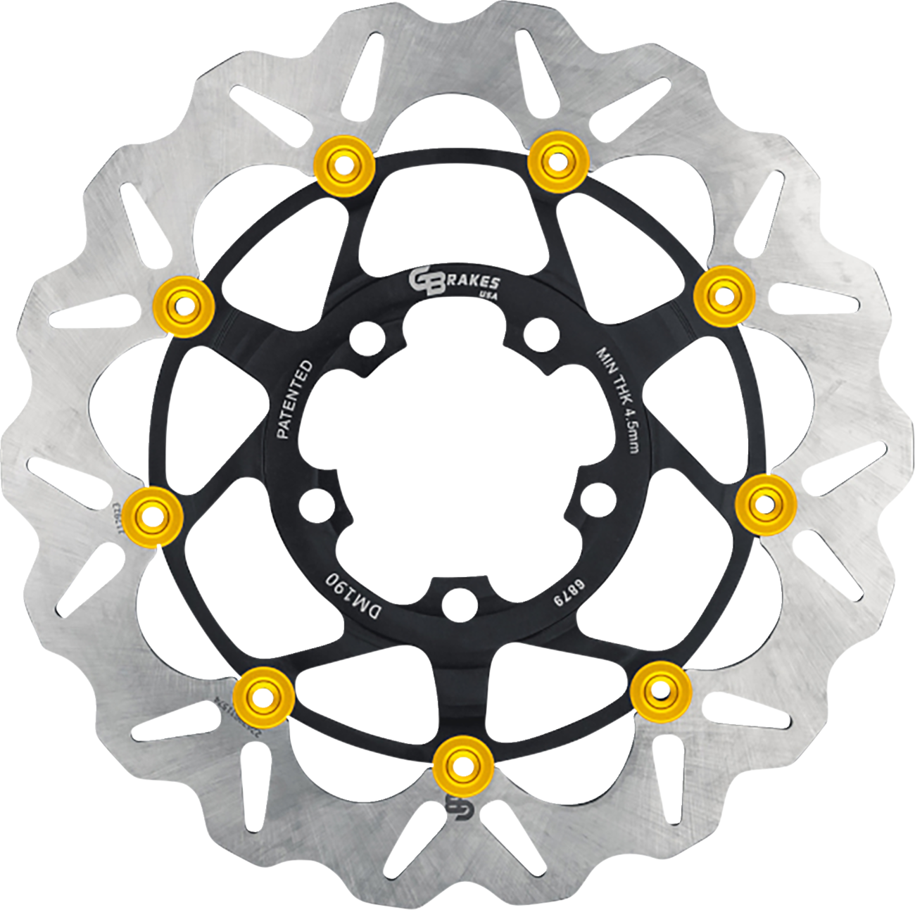 GBRAKES Front GBDU040 Brake Rotor for Sportbikes and V-Twin Cruisers
