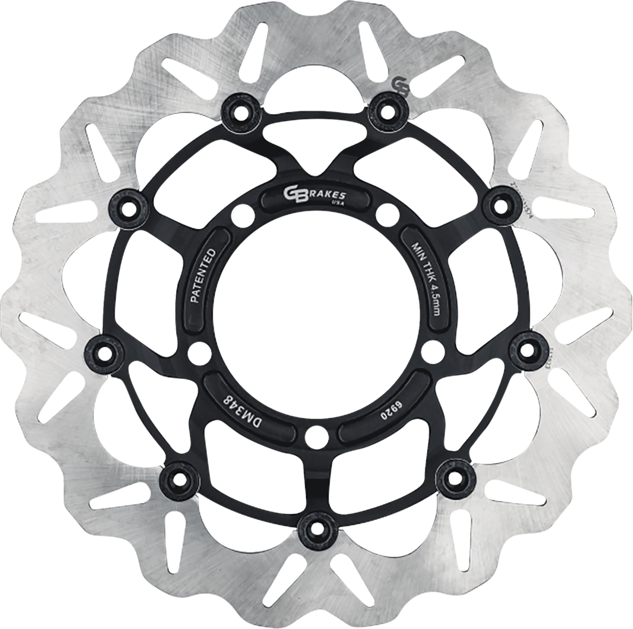 GBRAKES Front GBDU039 Brake Rotor for High-Performance Sportbikes and V-Twin Builds