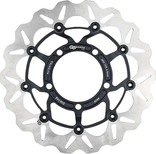 GBRAKES Front GBDU041 Brake Rotor – High-Performance 420 High-Carbon Stainless Steel for Sportbikes and VTWIN Builds