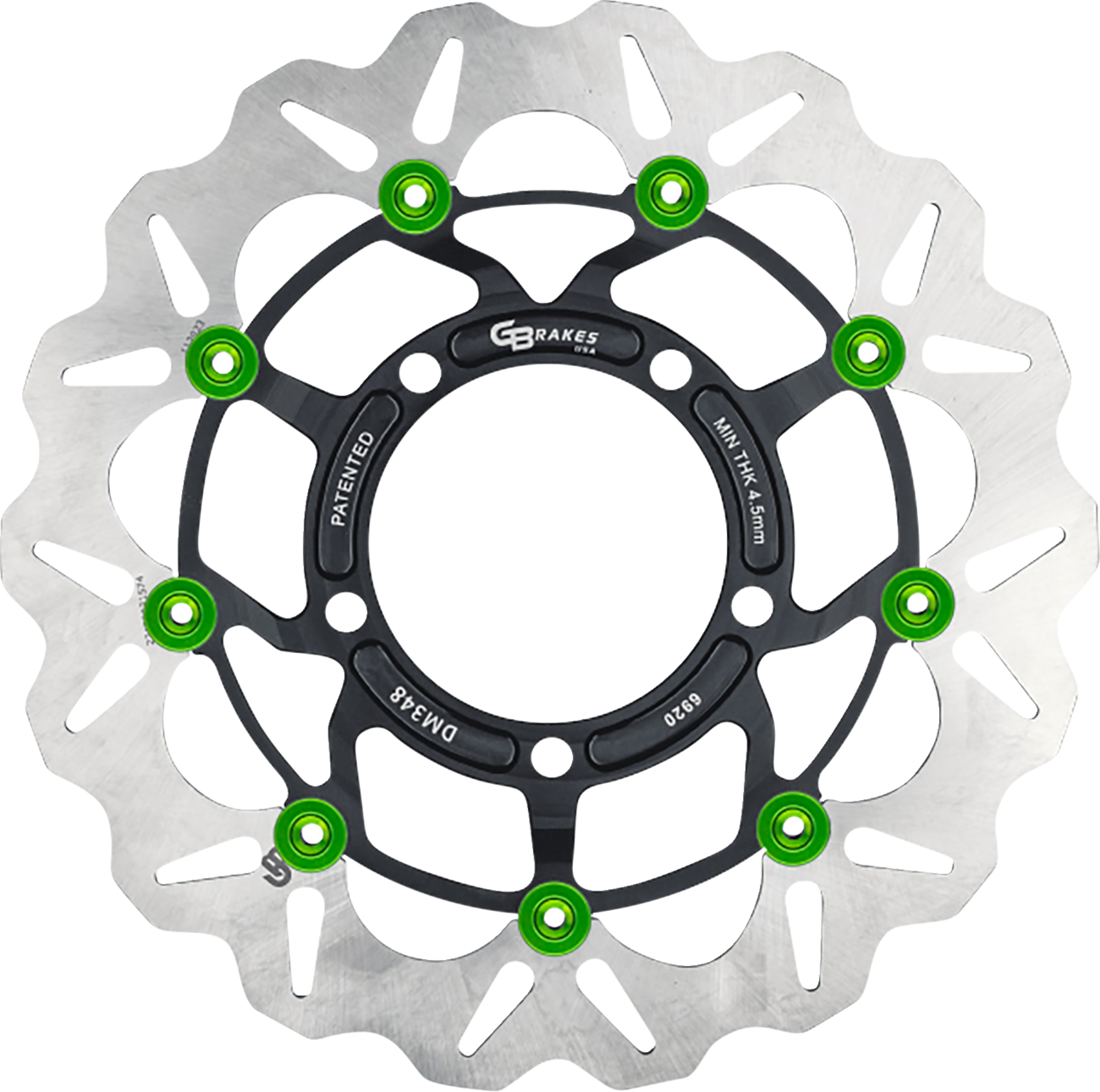 GBRAKES Front GBDU041 Brake Rotor – High-Performance 420 High-Carbon Stainless Steel for Sportbikes and VTWIN Builds