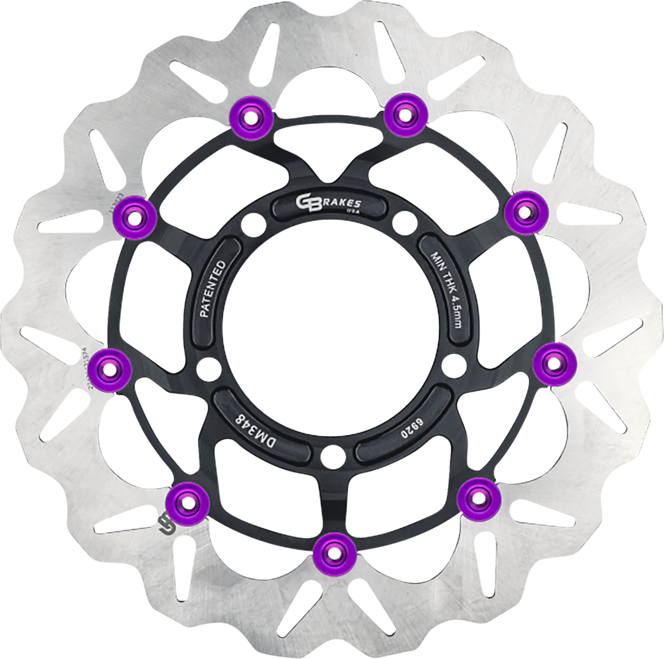 GBRAKES Front GBDU041 Brake Rotor – High-Performance 420 High-Carbon Stainless Steel for Sportbikes and VTWIN Builds