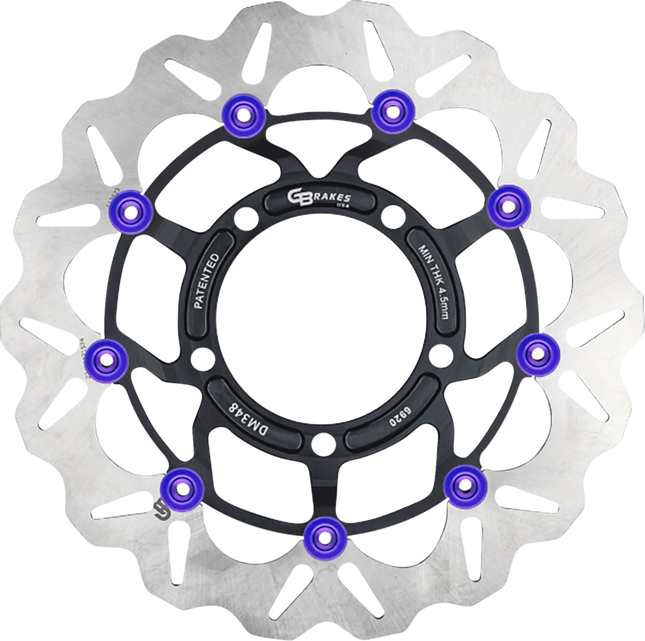GBRAKES Front GBDU041 Brake Rotor – High-Performance 420 High-Carbon Stainless Steel for Sportbikes and VTWIN Builds
