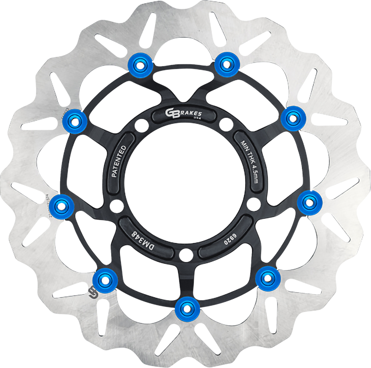 GBRAKES Front GBDU041 Brake Rotor – High-Performance 420 High-Carbon Stainless Steel for Sportbikes and VTWIN Builds