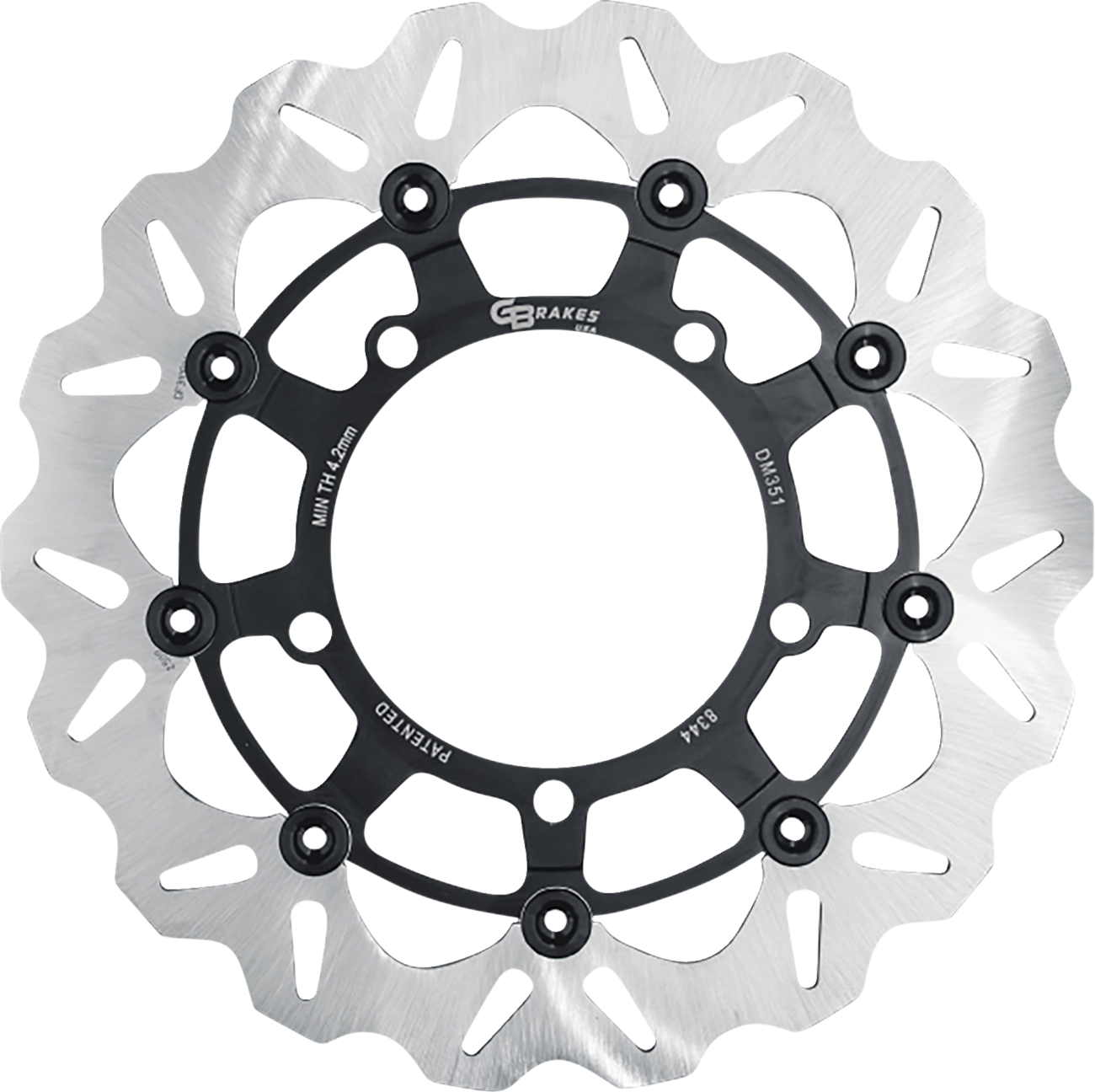 GBRAKES Front GBDU038 Brake Rotor for High-Performance Sportbikes and V-Twin Builds