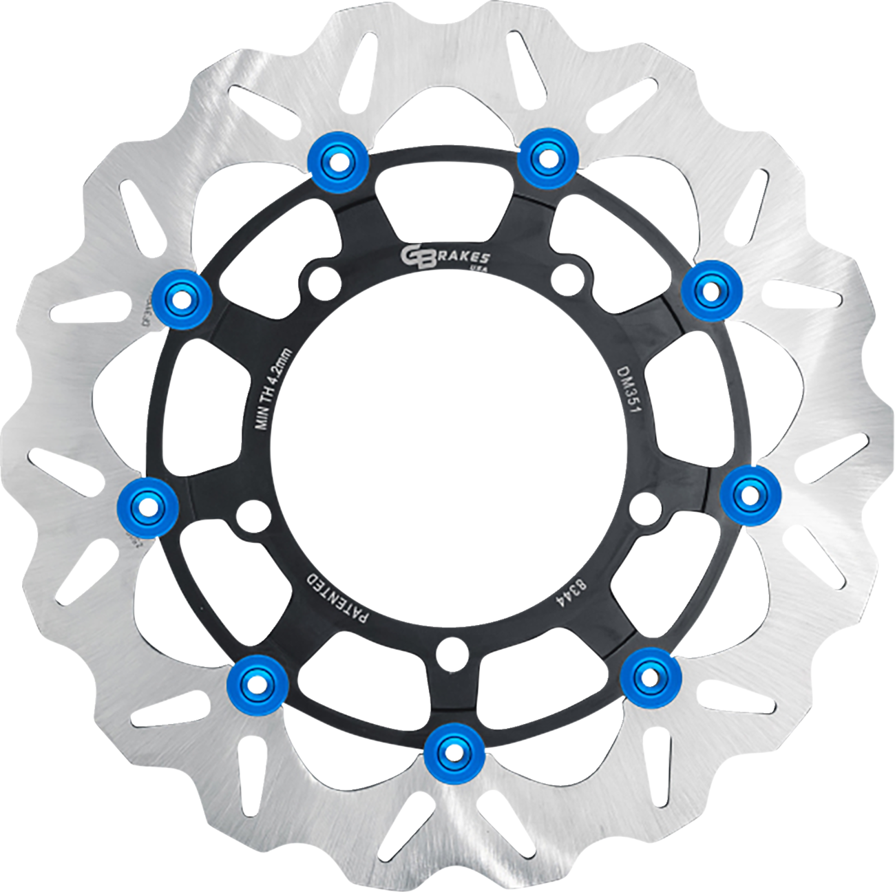 GBRAKES Front GBDU038 Brake Rotor for High-Performance Sportbikes and V-Twin Builds