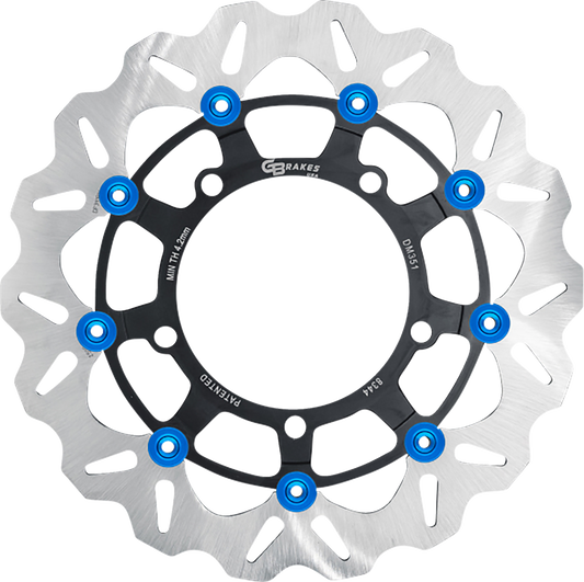 GBRAKES Front GBDU038 Brake Rotor for High-Performance Sportbikes and V-Twin Builds