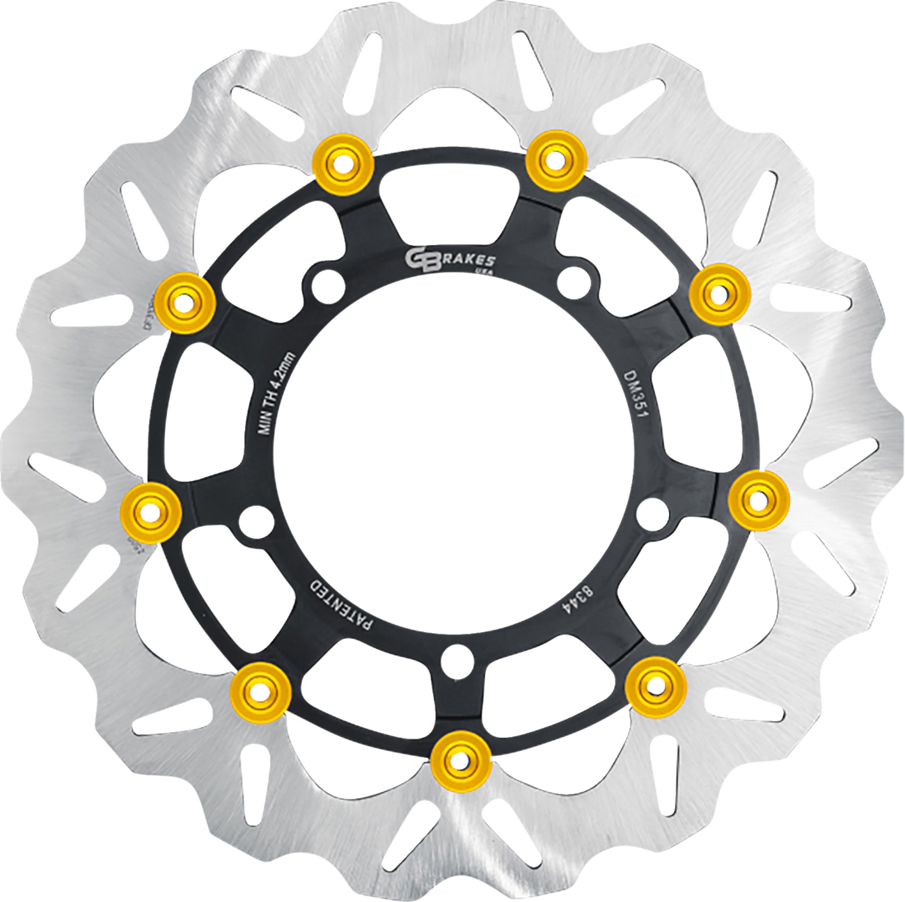 GBRAKES Front GBDU038 Brake Rotor for High-Performance Sportbikes and V-Twin Builds