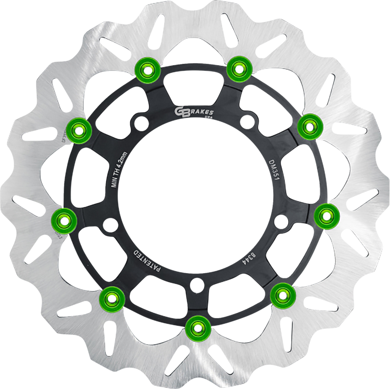 GBRAKES Front GBDU038 Brake Rotor for High-Performance Sportbikes and V-Twin Builds