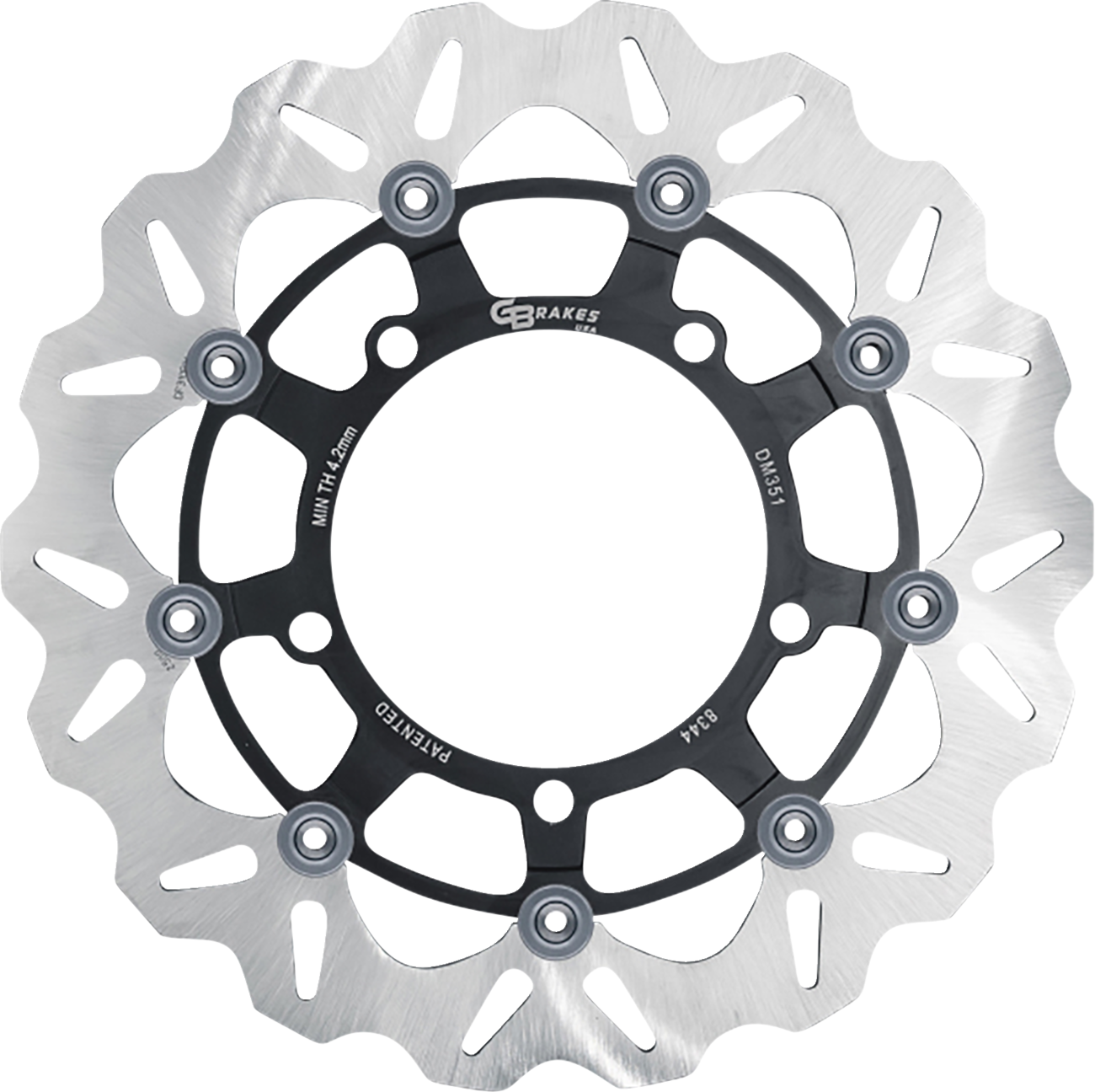 GBRAKES Front GBDU038 Brake Rotor for High-Performance Sportbikes and V-Twin Builds