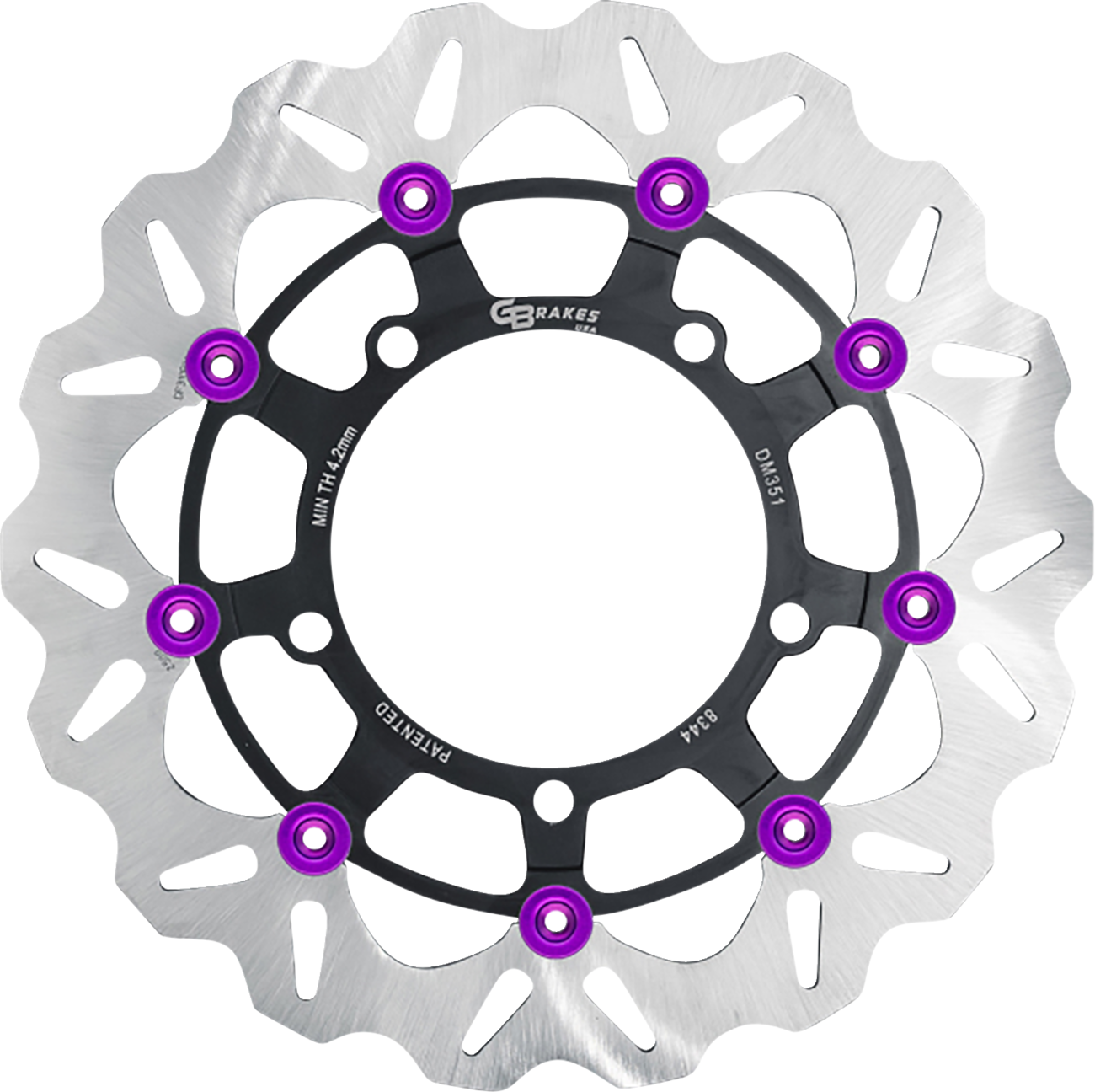 GBRAKES Front GBDU038 Brake Rotor for High-Performance Sportbikes and V-Twin Builds