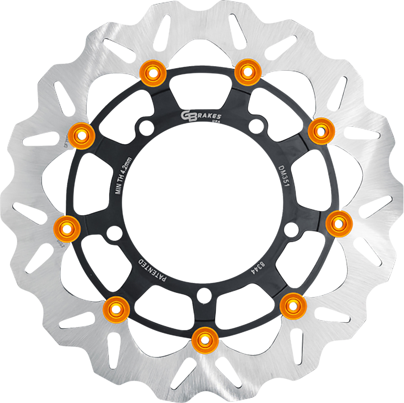 GBRAKES Front GBDU038 Brake Rotor for High-Performance Sportbikes and V-Twin Builds
