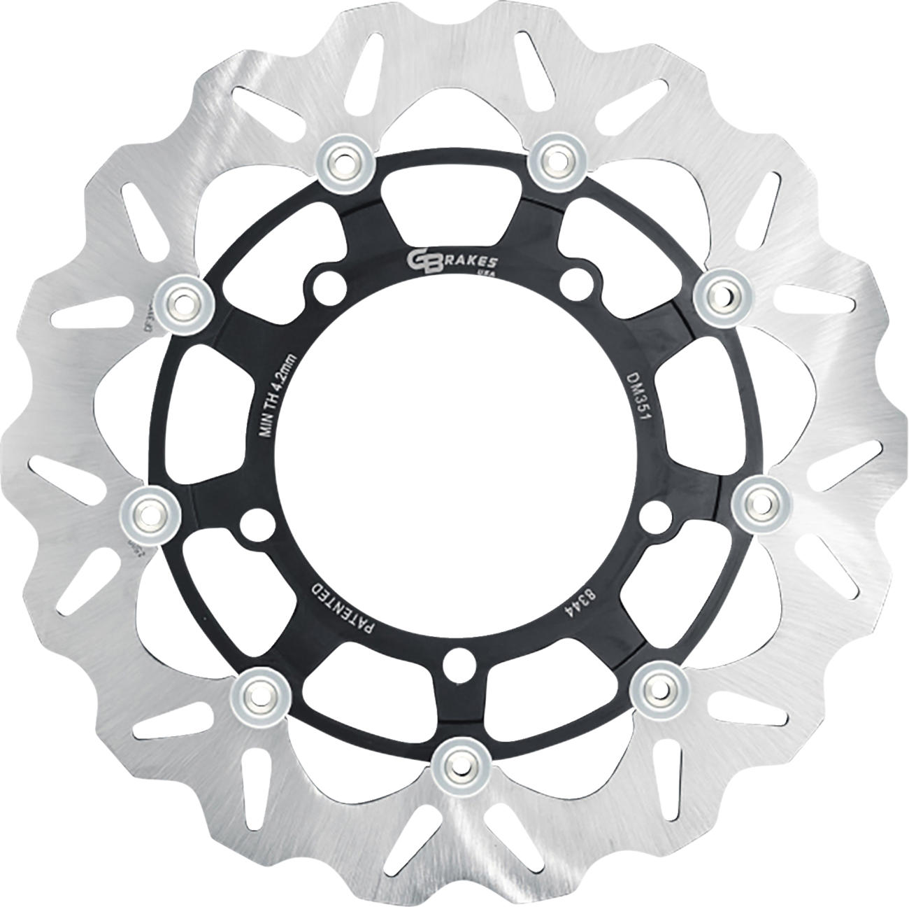 GBRAKES Front GBDU038 Brake Rotor for High-Performance Sportbikes and V-Twin Builds