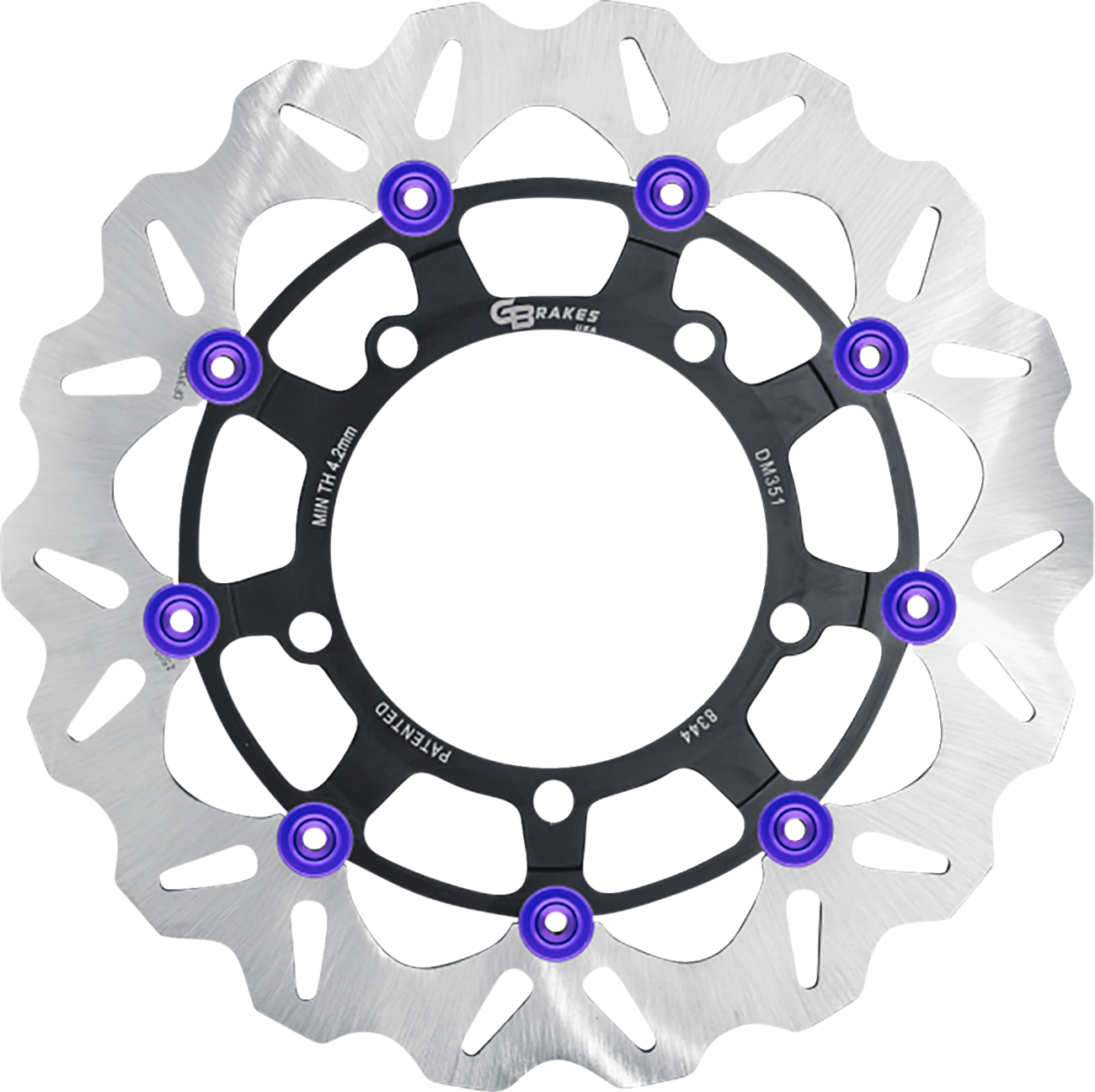 GBRAKES Front GBDU038 Brake Rotor for High-Performance Sportbikes and V-Twin Builds