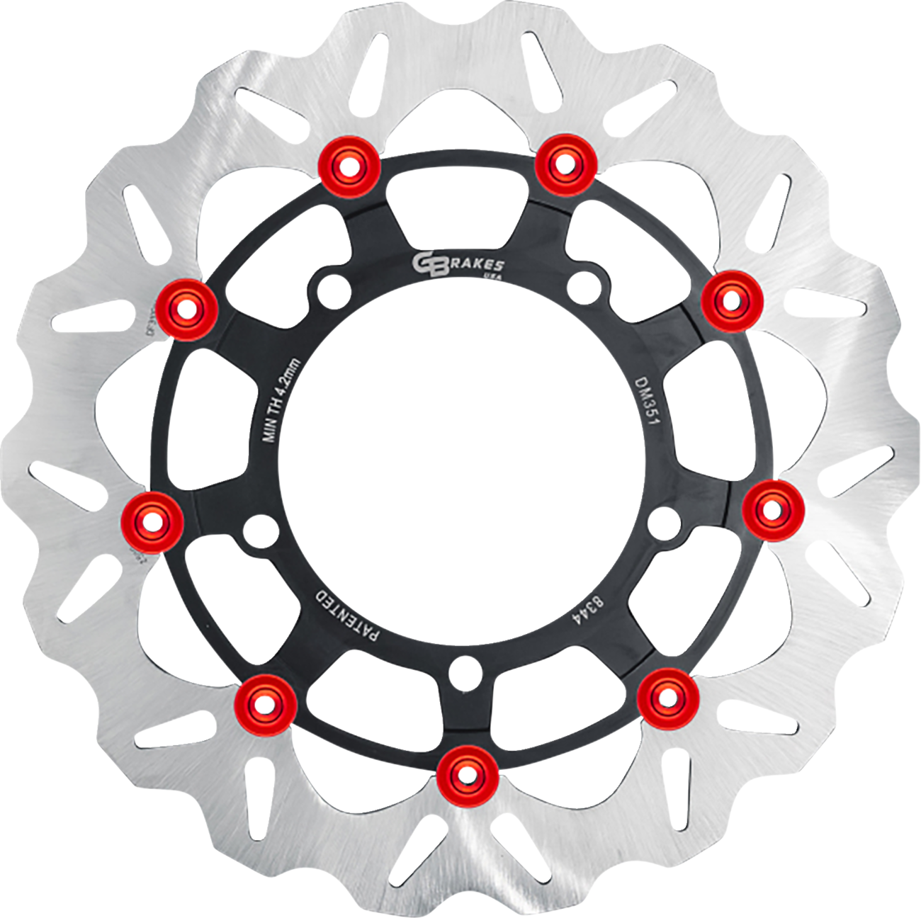 GBRAKES Front GBDU038 Brake Rotor for High-Performance Sportbikes and V-Twin Builds