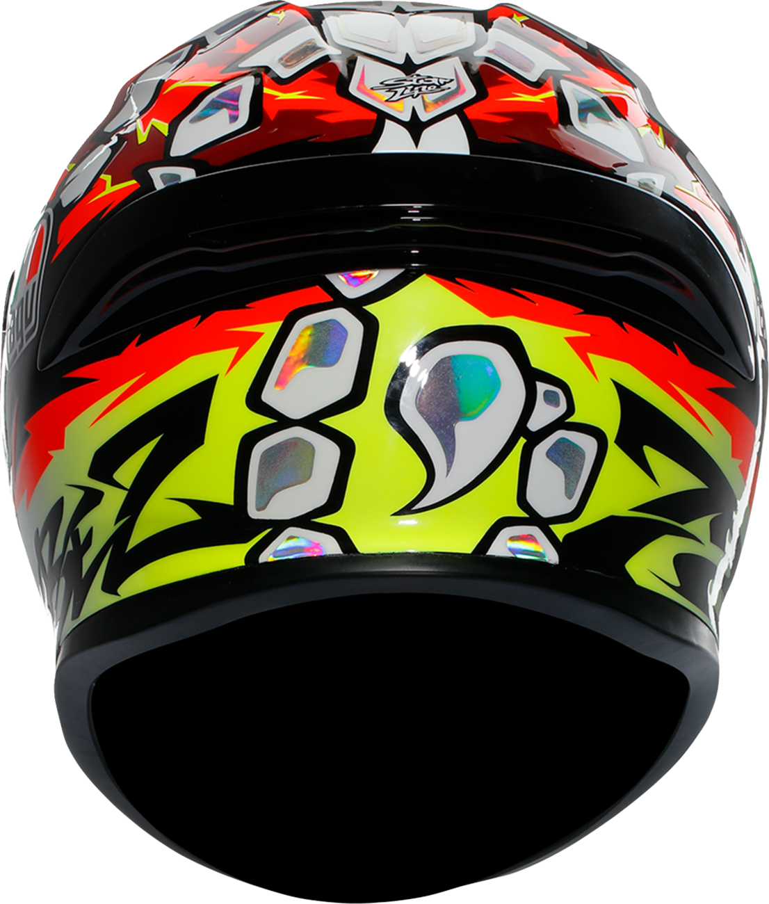 AGV K6 S Bezzecchi 2024 motorcycle helmet with carbon-aramid shell, ventilation, and safety features, shown in XL size.