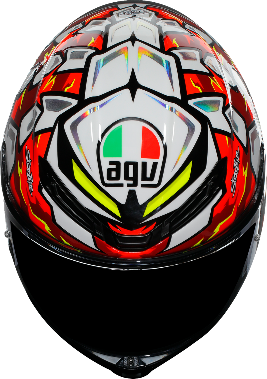 AGV K6 S Bezzecchi 2024 motorcycle helmet in 2XL, featuring a sleek design and vibrant graphics for motorcycle safety and style.