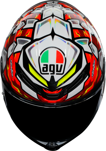 AGV K6 S Bezzecchi 2024 motorcycle helmet in 2XL, featuring a sleek design and vibrant graphics for motorcycle safety and style.