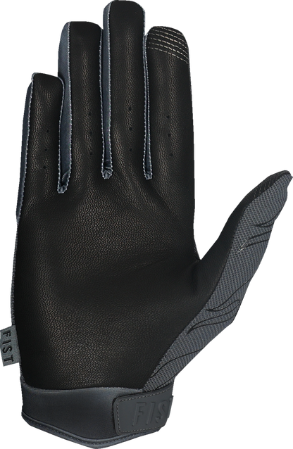 FIST HANDWEAR Moto Hybrid Phantom Flame gloves in medium, featuring black and flame design, for motorcycle riding.