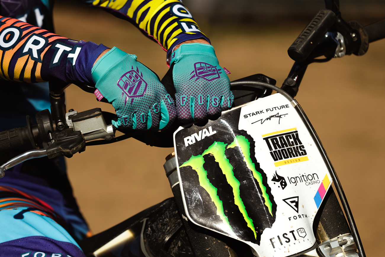 FIST Handwear Breezer Gloves in violet halftone with lightweight mesh and perforated palm, size 2XS for lightweight grip and breathability.