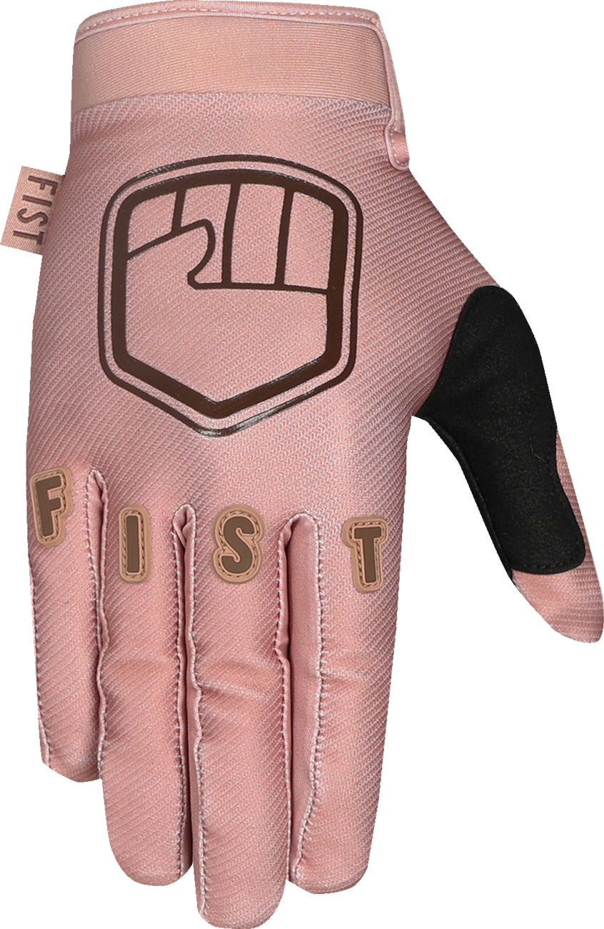 FIST HANDWEAR Strapped Earth Stocker gloves in tan, XL size, featuring durable strap design and rugged work glove style.