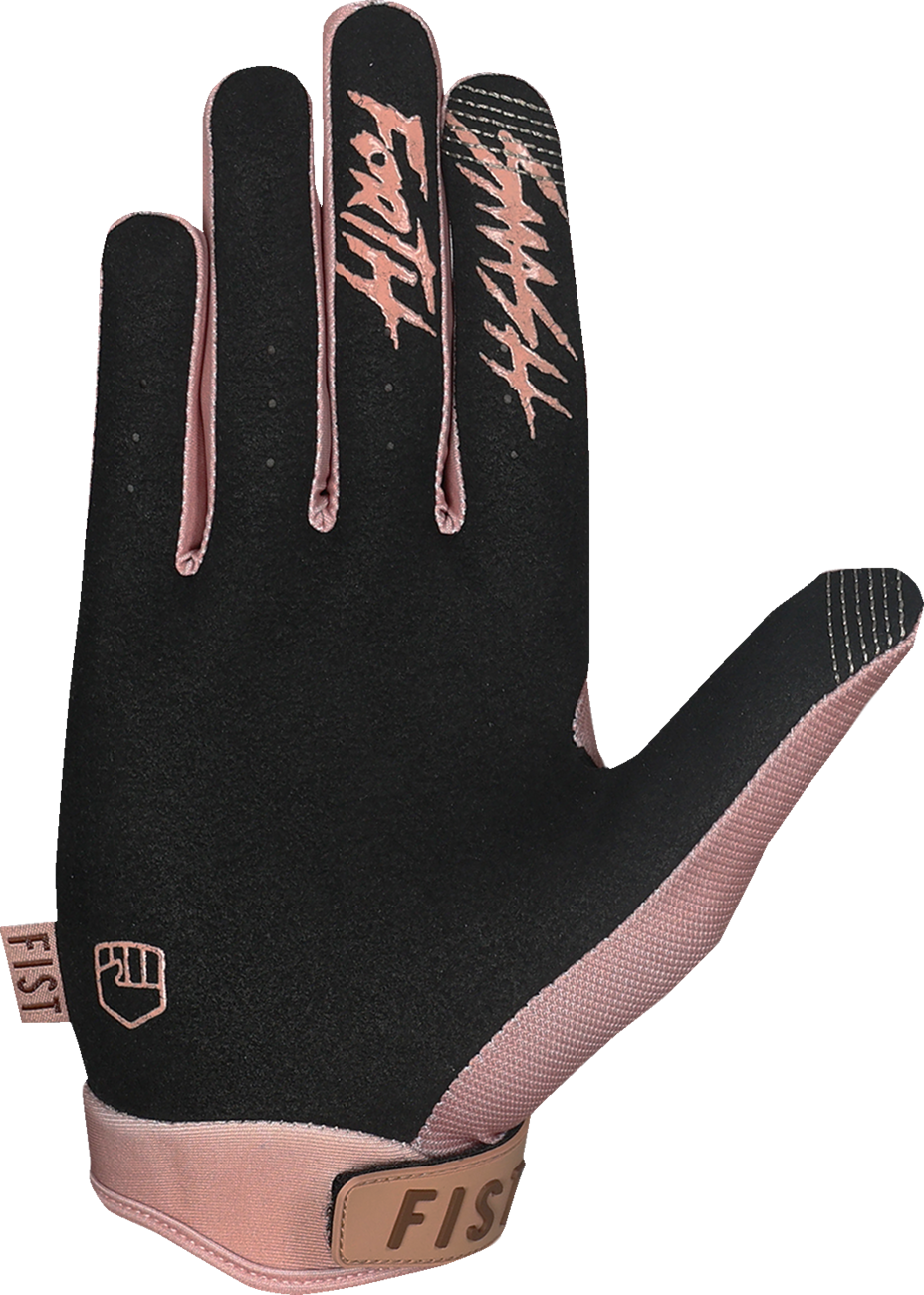 FIST HANDWEAR Strapped Earth Stocker gloves in tan, size XL, with reinforced straps and durable leather construction.