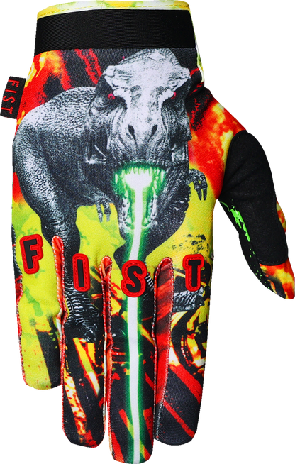 Youth T-Rex gloves by FIST HANDWEAR, strapped design with superior grip and breathability, ideal for kids' active wear.