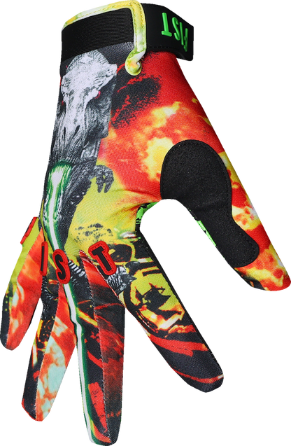 FIST HANDWEAR Youth Strapped T-Rex Gloves with grip and breathability, designed for kids, in size XXS, shown in the image.