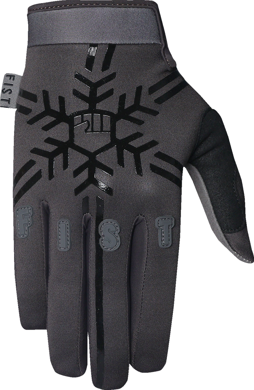 FIST HANDWEAR Phantom Frosty gloves in medium size, with a frosty design and textured grip for cold weather protection.