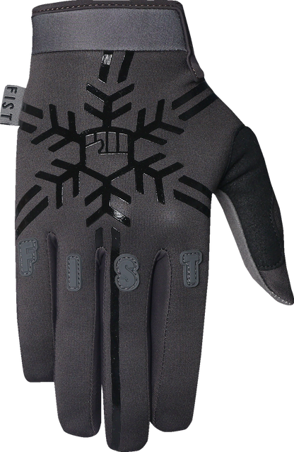 FIST HANDWEAR Phantom Frosty gloves in medium size, with a frosty design and textured grip for cold weather protection.