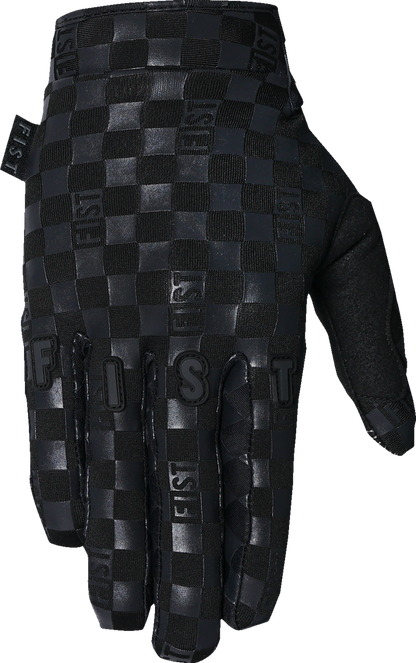 FIST HANDWEAR Chequer Frosty Gloves in black, XS size, featuring a checkered pattern and Frosty design for cold weather.