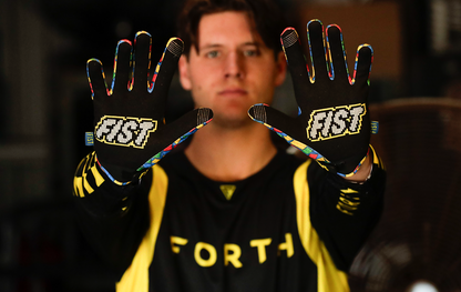 FIST HANDWEAR strapped build gloves with pre-curved Clarino® palm and breathable spandex upper, small size, product F-GS-01516-S.