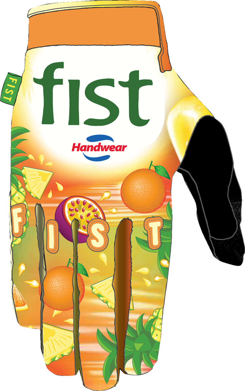 FIST Handwear Fruit Punch gloves in medium with straps, designed for superior grip and comfort, shown in the image.