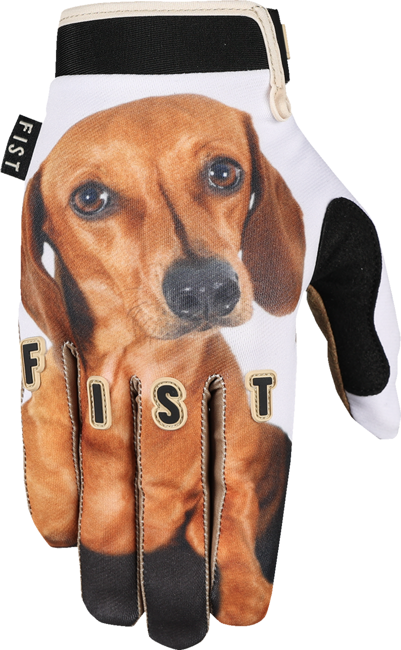 Youth strapped Maise N Pearl gloves by FIST HANDWEAR, medium size, featuring a comfortable fit and stylish design.