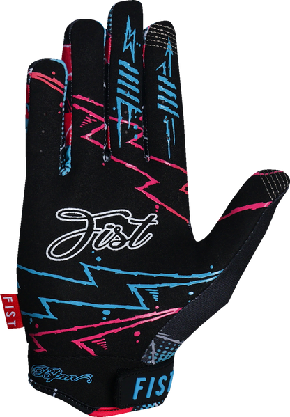 Youth FIST HANDWEAR Strapped Taka Higashino Red Label Strike Gloves in red, medium size, with strap design and padded knuckles.