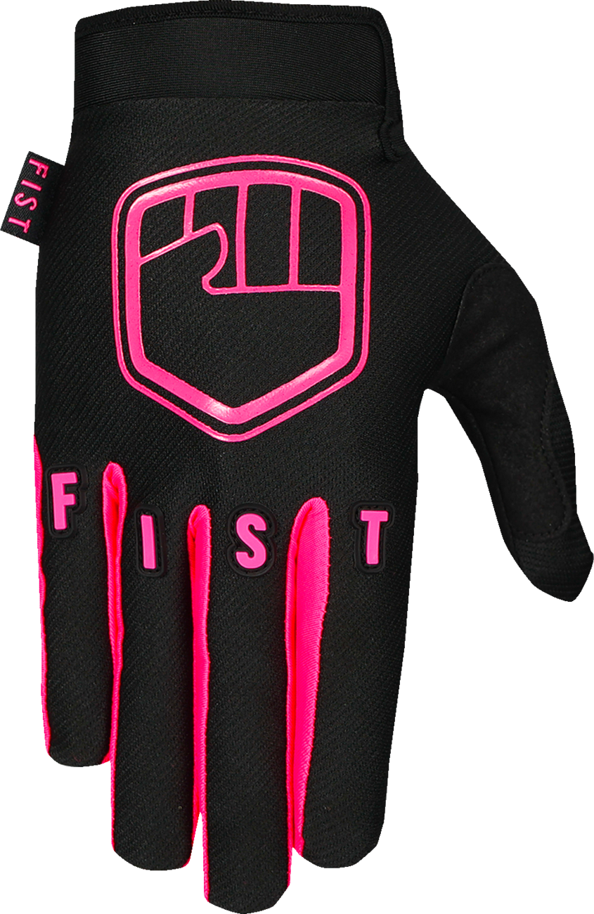 FIST HANDWEAR Strapped Stocker Gloves in fluoro pink, 2XL, featuring superior grip and breathable fabric for active wear.