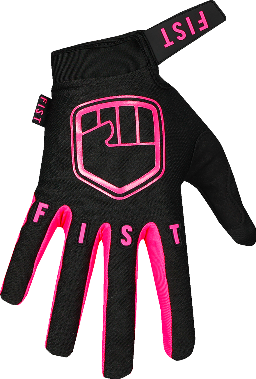 FIST HANDWEAR Strapped Stocker Gloves in fluoro pink, 2XL, with reinforced straps, superior grip, and breathable fabric.