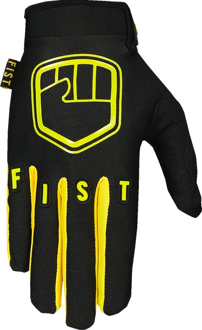 FIST HANDWEAR Strapped Stocker Gloves - Fluoro Yellow, Medium (Part Number: F-GS-01130-M)