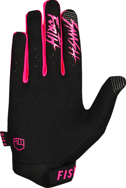FIST Handwear Strapped Stocker Gloves - Fluoro Pink, Medium F-GS-01131-M